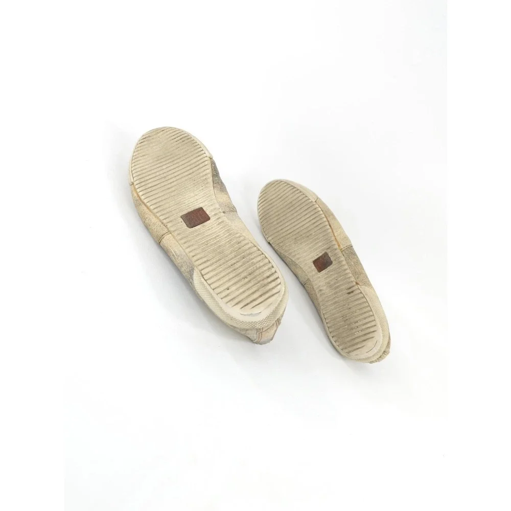 Frye Shoes Womens 8 M Melanie Casual Slip On Loafer Flats 3478305 Beige Leather